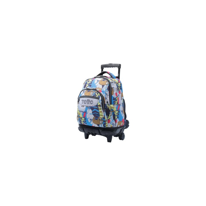 Totto Mochila Escolar con ruedas Renglones Lazel