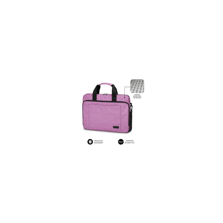 SUBBLIM Maletín Ordenador Air Padding Laptop bag 15,6" Rosa