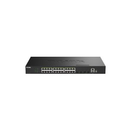 D-Link DGS-1530-28P/E switch Gestionado L2 Gigabit Ethernet (10/100/1000) Energía sobre Ethernet (PoE) Negro