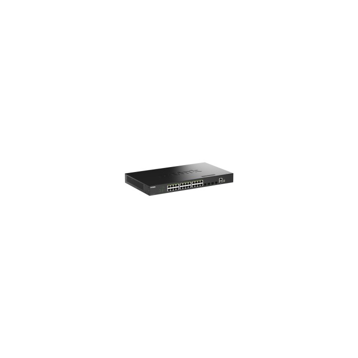 D-Link DGS-1530-28P/E switch Gestionado L2 Gigabit Ethernet (10/100/1000) Energía sobre Ethernet (PoE) Negro