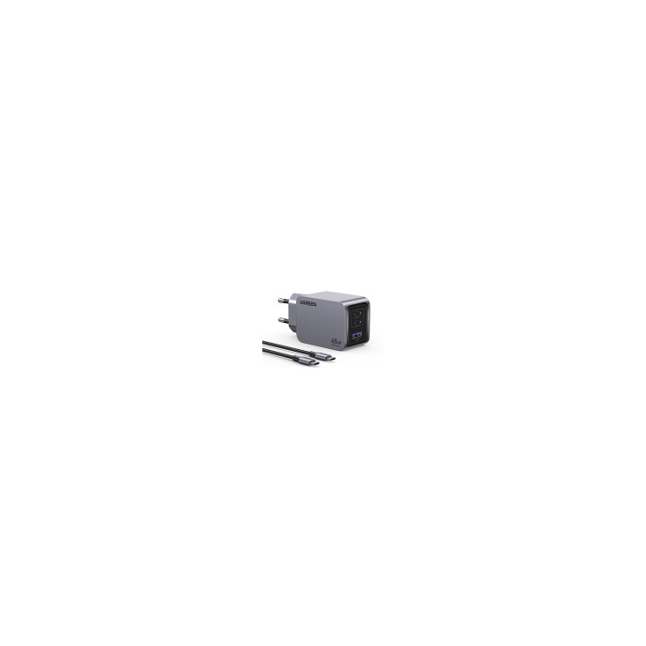 Ugreen 25871 cargador de dispositivo móvil Universal Gris Corriente alterna Carga rápida Interior