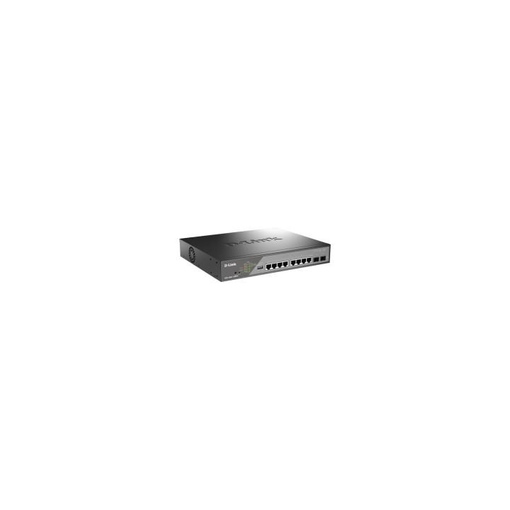 D-Link DSS-200G-10MP/E switch Gestionado L2 Gigabit Ethernet (10/100/1000) Energía sobre Ethernet (PoE) 1U Gris
