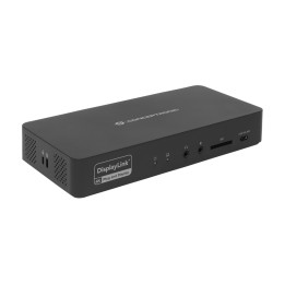 Conceptronic DONN31B base para portátil y replicador de puertos Alámbrico USB 3.2 Gen 2 (3.1 Gen 2) Type-C Negro