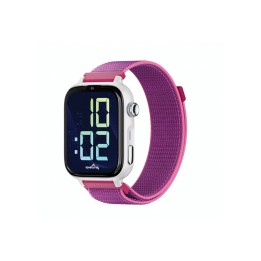 SaveFamily SaveWatch Plus 2 Reloj Inteligente para niños 4G Esfera Blanca correa Tela Frambuesa