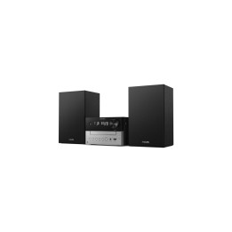 Philips TAM3205M2 sistema de audio para el hogar Microcadena de música para uso doméstico 20 W Negro, Plata