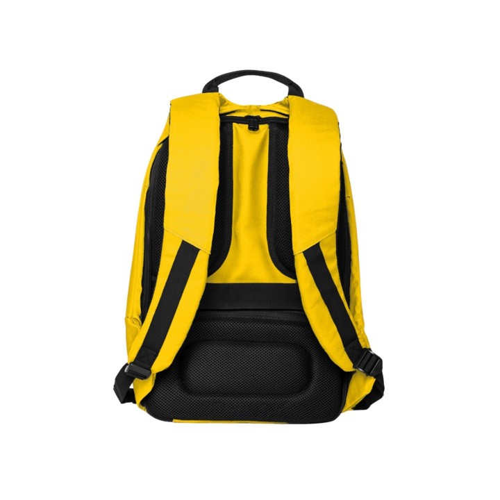 Mochila Antirrobo para portátil y tablet hasta 15 y 16 pulgadas Smile The Rock Impermeable con puerto USB Amarilla
