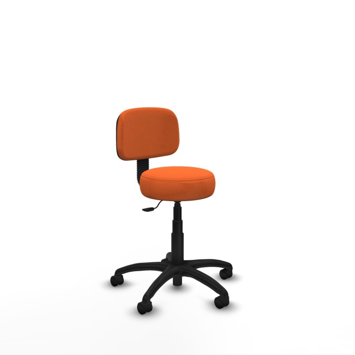 Piqueras y Crespo Silla Llanos giratorio bali naranja base poliamida 600 ruedas nailon 50