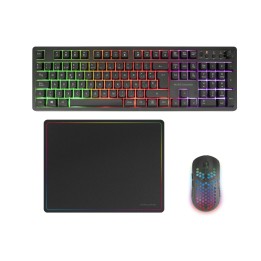 Mars Gaming MCPWXES teclado Ratón incluido Juego RF inalámbrica + USB QWERTY Español Negro