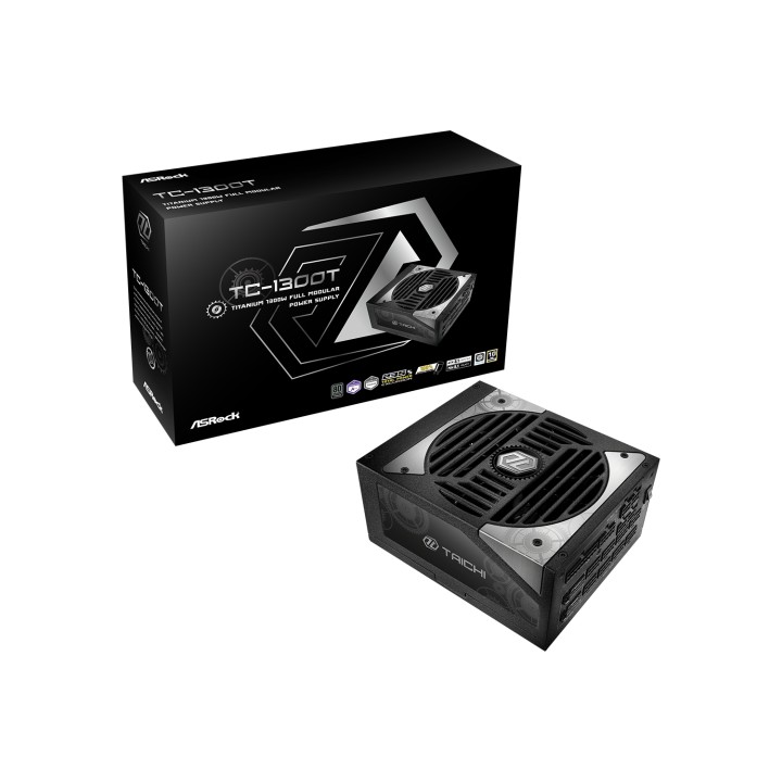 Asrock Taichi TC-1300T unidad de fuente de alimentación 1300 W 20+4 pin ATX ATX Negro
