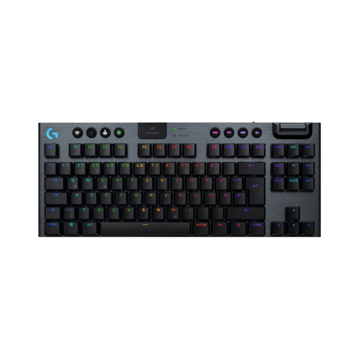 Logitech G G915 X Lightspeed teclado Juego USB + RF Wireless + Bluetooth QWERTY Internacional de EE.UU. Negro