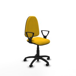 Piqueras y Crespo Ayna CP bali amarillo brazos fijos base poliamida ruedas engomadas 50mm