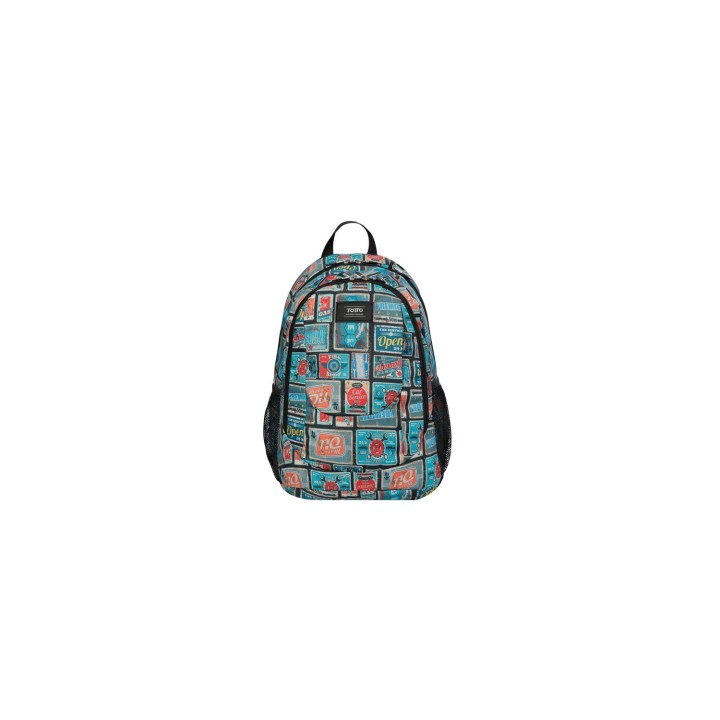 Totto Goctal mochila Mochila escolar Azul, Rojo Poliéster