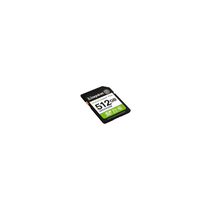 Kingston Technology 512 GB SDXC Canvas Select Plus Gen3 150 MB/s C10 UHS-I U3 V30