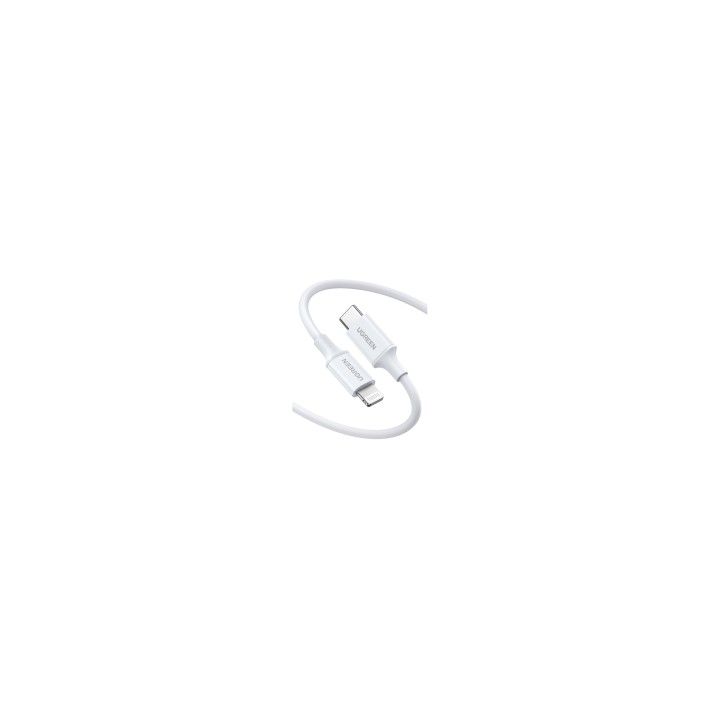 Ugreen 10493 cable de conector Lightning 1 m Blanco