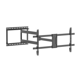 AISENS Soporte Pro Giratorio, Inclinable y Nivelable para Monitor/TV 50kg de 43"-80", Negro