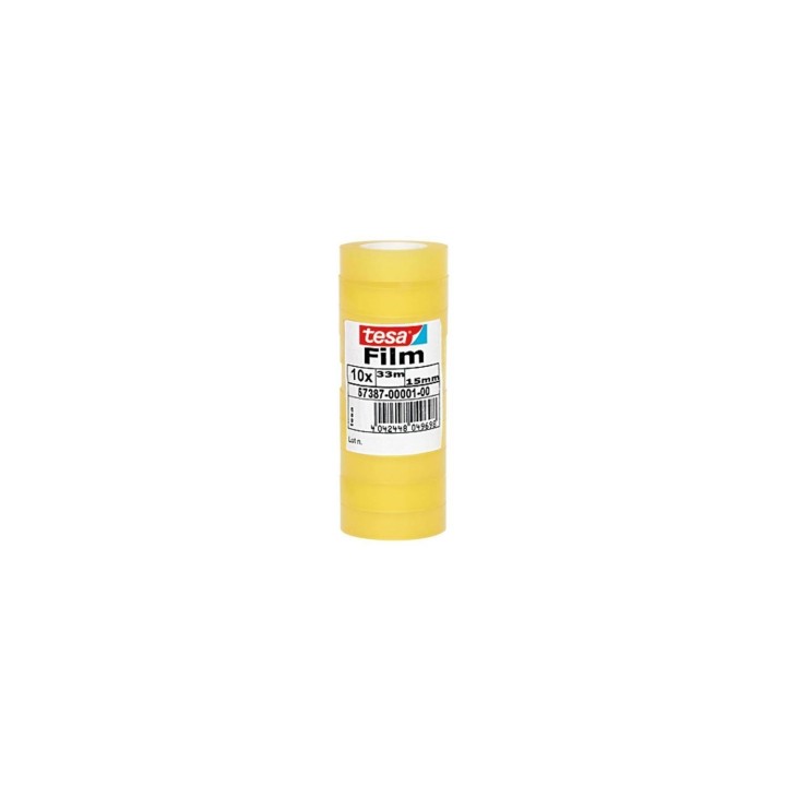 TESA 57387-00001-00 cinta adhesiva 33 m Transparente 10 pieza(s)