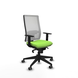 Piqueras y Crespo Horna sincro malla blanca bali pistacho brazos 1D base piramidal ruedas 65mm engomadas