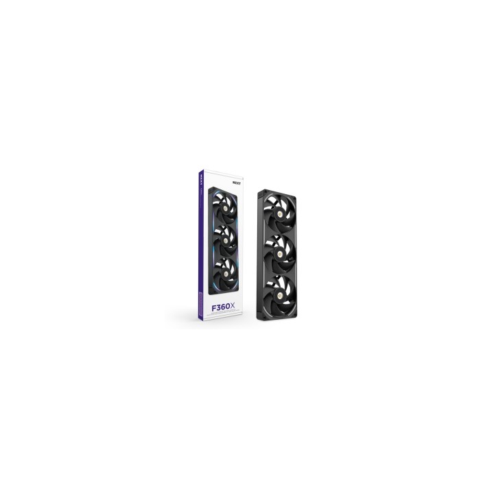 NZXT F360X Carcasa del ordenador Ventilador 12 cm Negro 1 pieza(s)