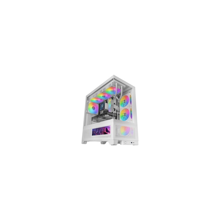 Mars Gaming MCLCDXW carcasa de ordenador Midi Tower Blanco