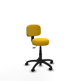 Piqueras y Crespo Silla Llanos giratorio bali amarillo base poliamida 600 ruedas nailon 50