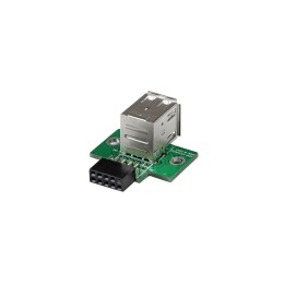 StarTech.com Adaptador Header USB de 2 Puertos para Placa Base - negro verde acero inoxidable