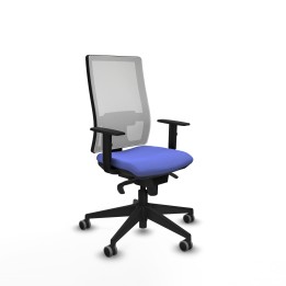 Piqueras y Crespo Horna sincro malla blanca bali azul claro brazos 1D base piramidal ruedas 65mm engomadas