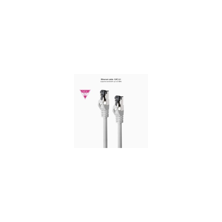 Nanocable Cable de Red Latiguillo Cat.8.1 2GHz LSZH SSTP AWG26, Gris, 3 m