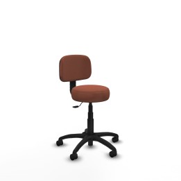Piqueras y Crespo Silla Llanos giratorio bali marrón base poliamida 600 ruedas nailon 50