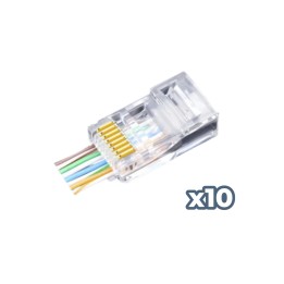 Phasak Conector FastCrimp Cat.6 FTP AWG22 a 24 (10) - PHK 2241