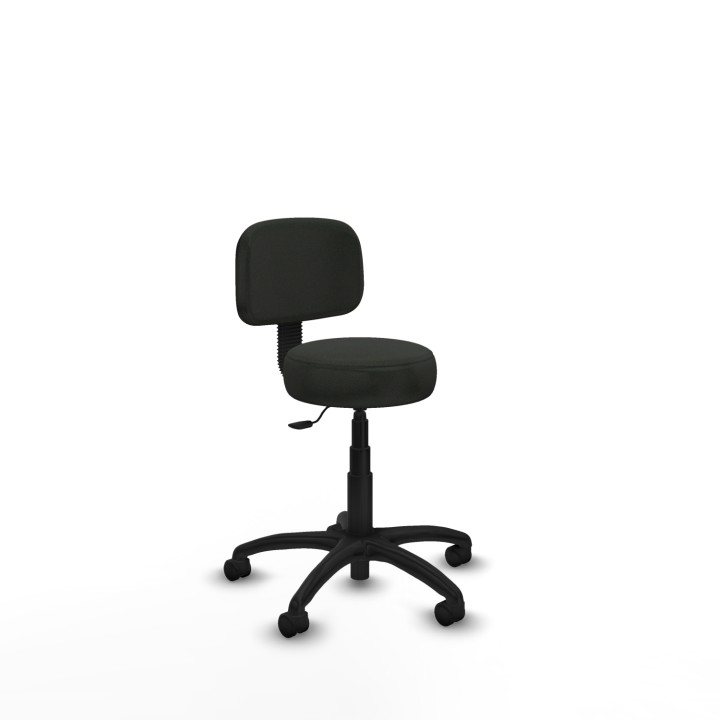 Piqueras y Crespo Silla Llanos giratorio bali negro base poliamida 600 ruedas nailon 50