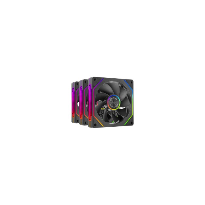 Mars Gaming MF-LINKFINITYKIT2R Carcasa del ordenador Ventilador 12 cm Negro 3 pieza(s)