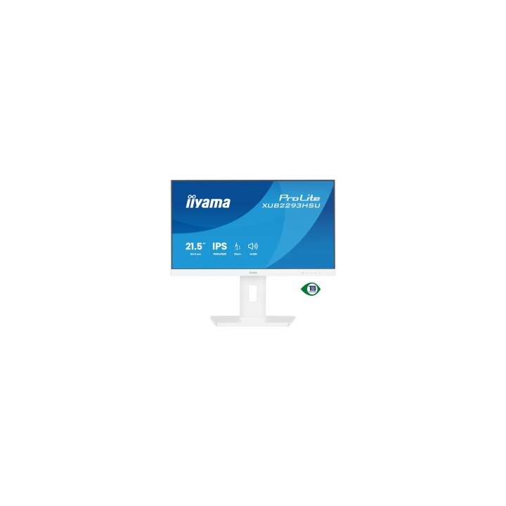 iiyama ProLite XUB2293HSU-W7 pantalla para PC 54,6 cm (21.5") 1920 x 1080 Pixeles Full HD LED Blanco