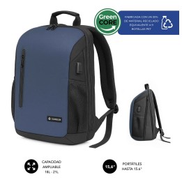SUBBLIM Nomad Xpand Air Padding mochila City backpack Azul Poliéster reciclado