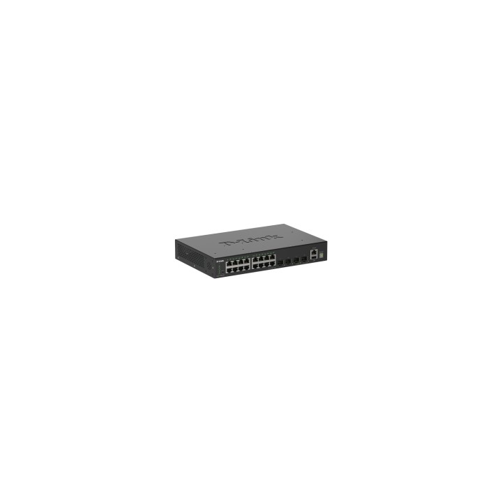 D-Link DGS-1530-20/E switch Gestionado L2 Gigabit Ethernet (10/100/1000) Negro