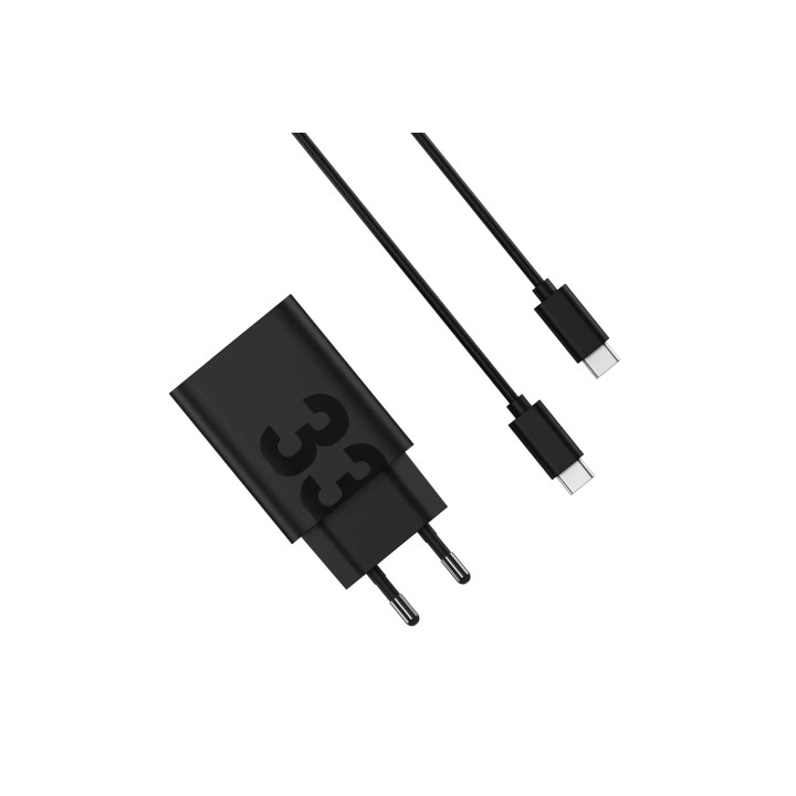 Motorola TurboPower 33W Auriculares, Auriculares, Teléfono móvil, Smartphone Negro Corriente alterna Carga rápida Interior