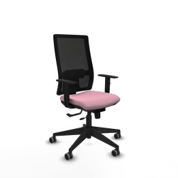 Piqueras y Crespo Horna traslack malla negra bali rosa brazos 1D base piramidal ruedas 65mm engomadas