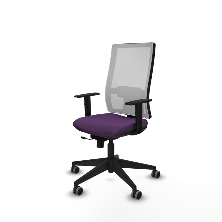 Piqueras y Crespo Horna traslack malla blanca bali morado brazos 1D base piramidal ruedas 65mm engomadas