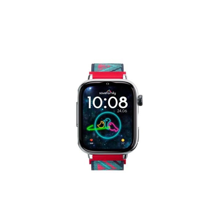 SaveFamily SaveWatch Plus 2 Reloj Inteligente para niños 4G Esfera Plata correa Tela Color Tribeca