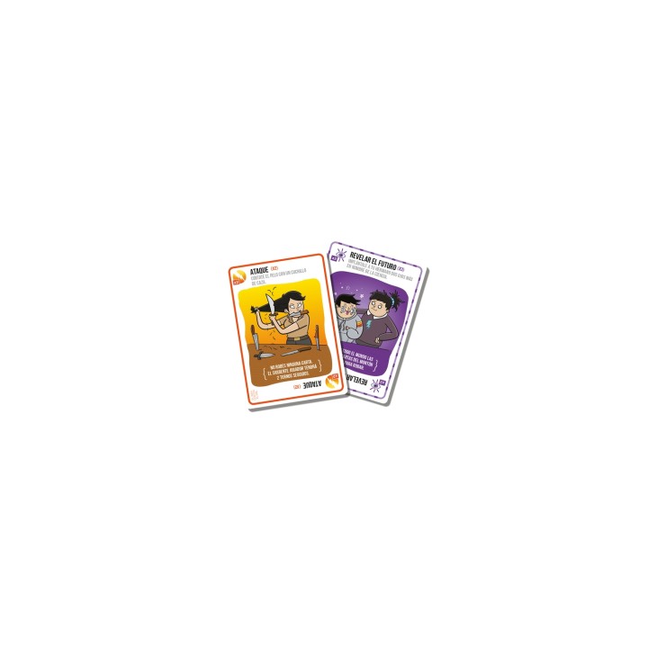 Asmodee Exploding Kittens EKIEK12ES juego de tablero Exploding Kittens El bien contra el mal 15 min Juego De Cartas Partido