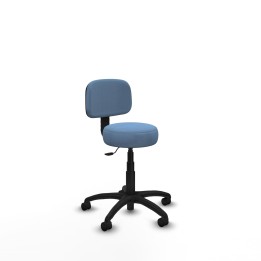 Piqueras y Crespo Silla Llanos giratorio bali azul cielo base poliamida 600 ruedas nailon 50