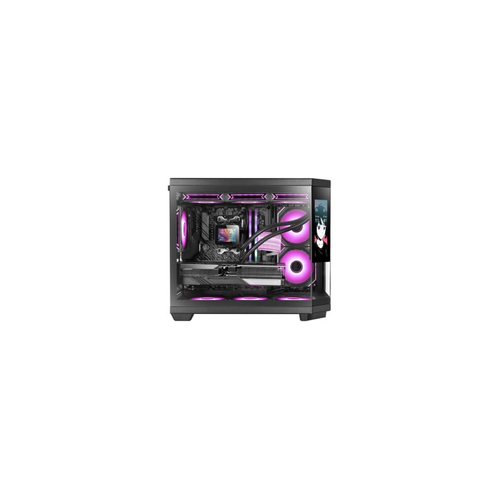 Mars Gaming MC3TCORELCDM carcasa de ordenador Mini Tower Negro