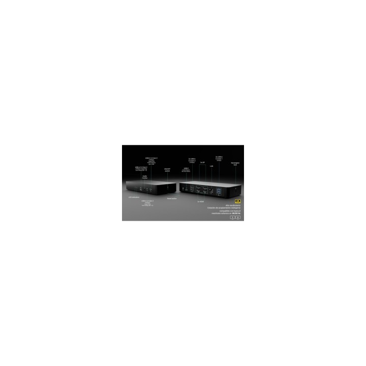 i-tec Universal Intelligent Dual Display Docking Station + Power Delivery 100W