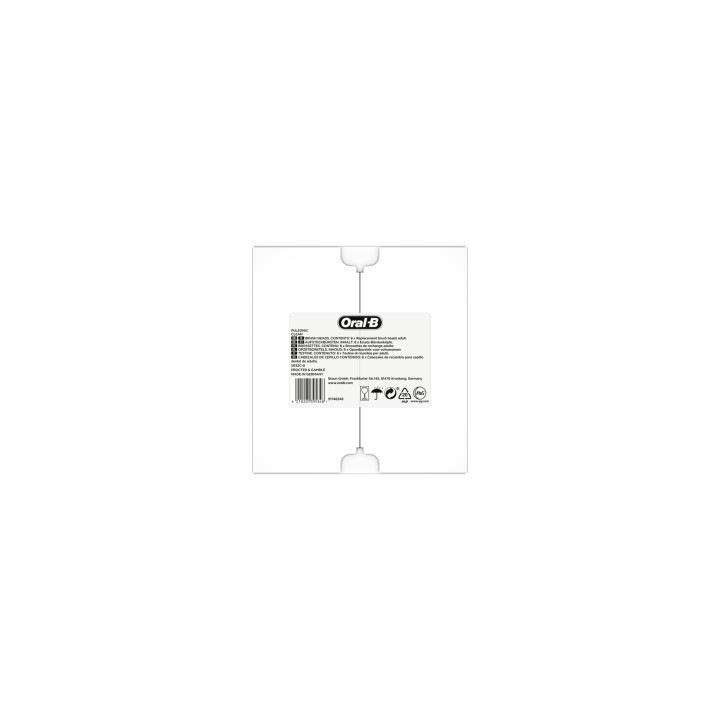 Oral-B Pulsonic Clean 81748491 cepillo de cabello 8 pieza(s) Blanco