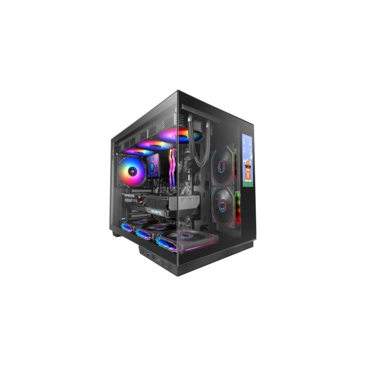 Mars Gaming MC-MIRAGE ATX Pantalla LCD IPS 7,2" Cristal Templado Negra Torre PC Gaming