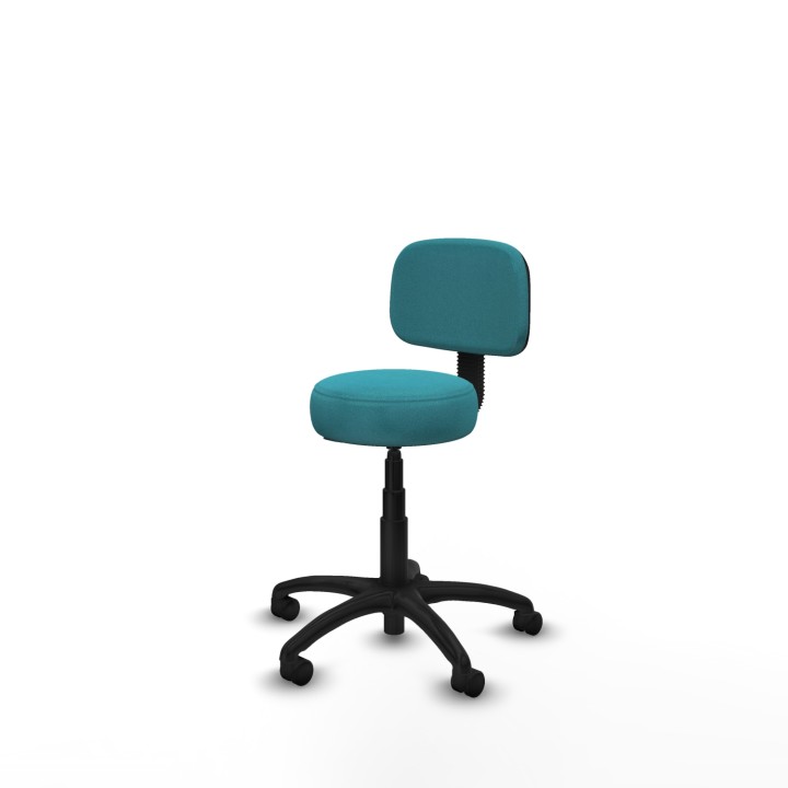 Piqueras y Crespo Silla Llanos giratorio bali turquesa base poliamida 600 ruedas nailon 50