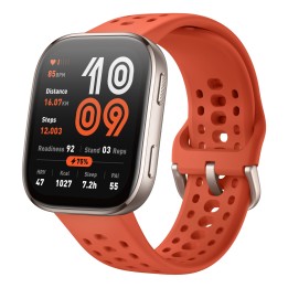 Amazfit Bip 6 Red 5 cm (1.97") AMOLED Digital 390 x 450 Pixeles Pantalla táctil Oro GPS (satélite)