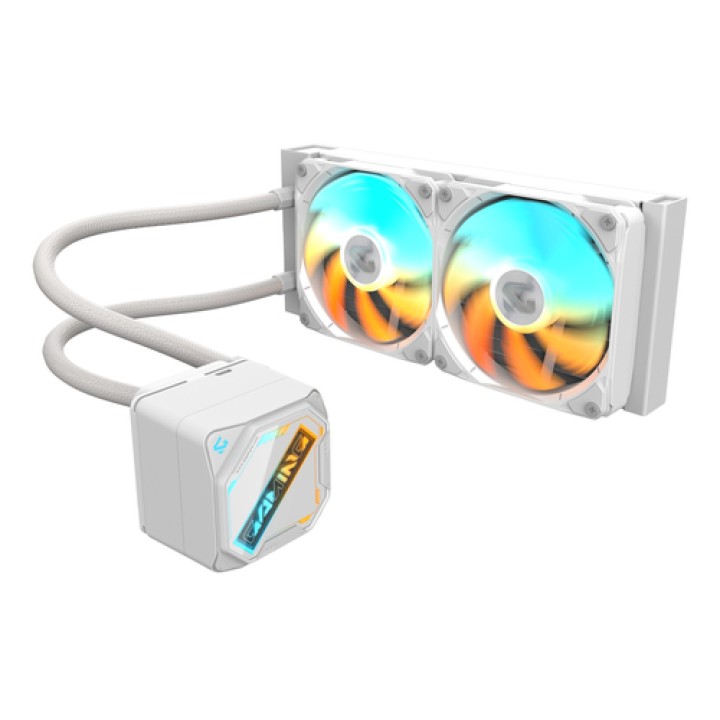 GIGABYTE GAMING 240 ICE Refrigeración Líquida para CPU - 2x120mm Ventiladores ARGB, mecanismo de enclavamiento deslizante,