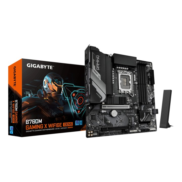 GIGABYTE B760M GAMING X WIFI6E GEN5 Placa Base – Compatible con procesadores Intel Core 14ª generación, VRM de 8+1+1 fases,
