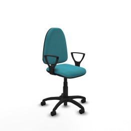 Piqueras y Crespo Ayna CP bali turquesa brazos fijos base poliamida ruedas nailon 50mm