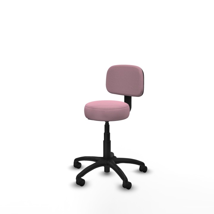 Piqueras y Crespo Silla Llanos giratorio bali rosa base poliamida 600 ruedas nailon 50